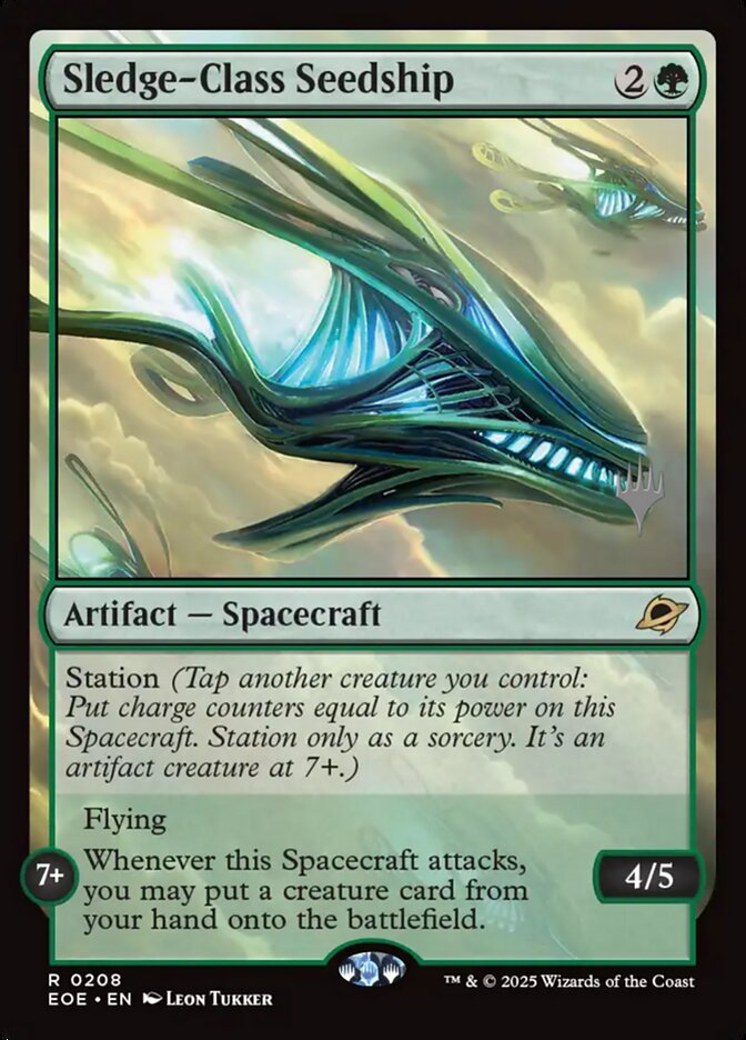 Sledge-Class Seedship, Edge Of Eternities Promos Card Art