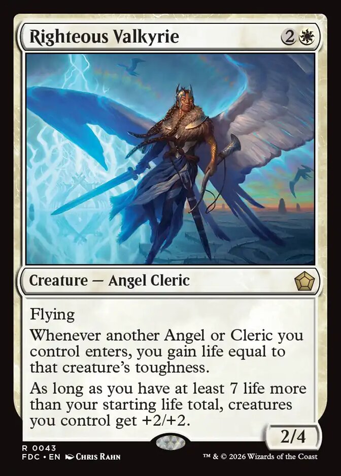 Righteous Valkyrie, Foundations Commander Card Art