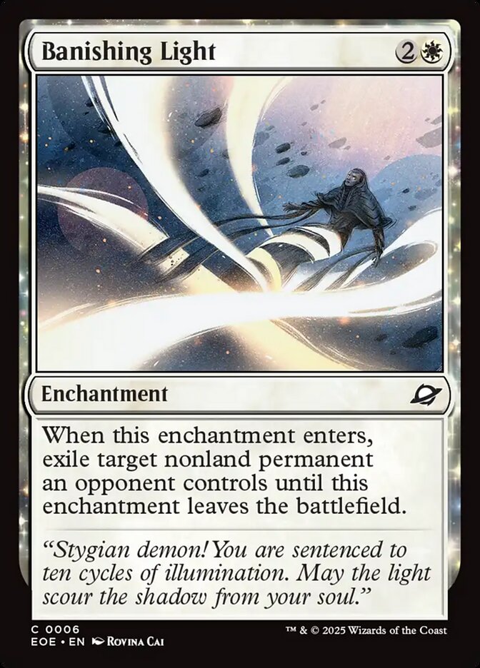 Banishing Light, Edge Of Eternities Card Art