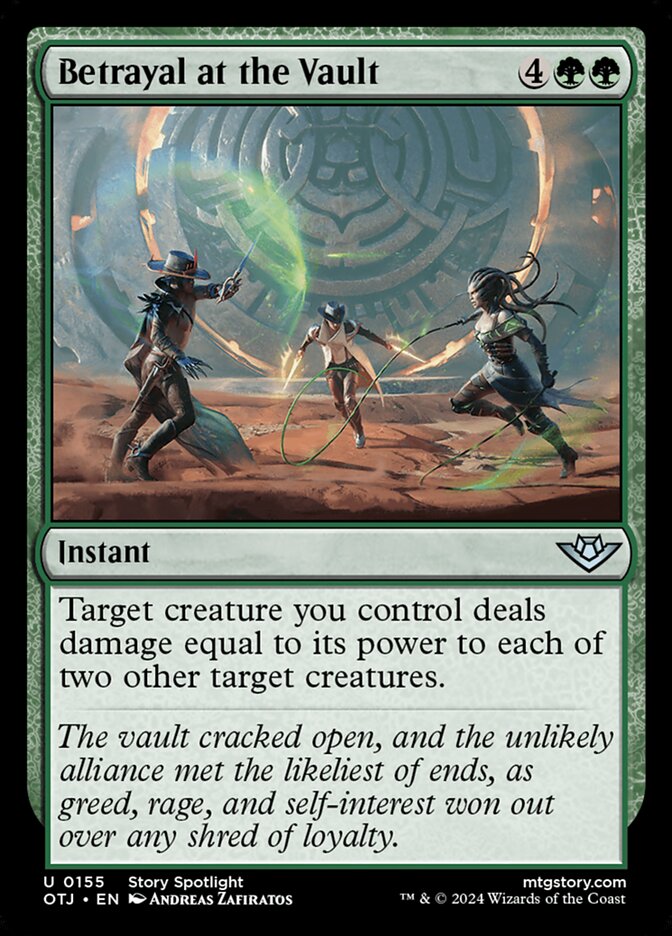 Betrayal at the Vault, Outlaws of thunder junction Card Art
