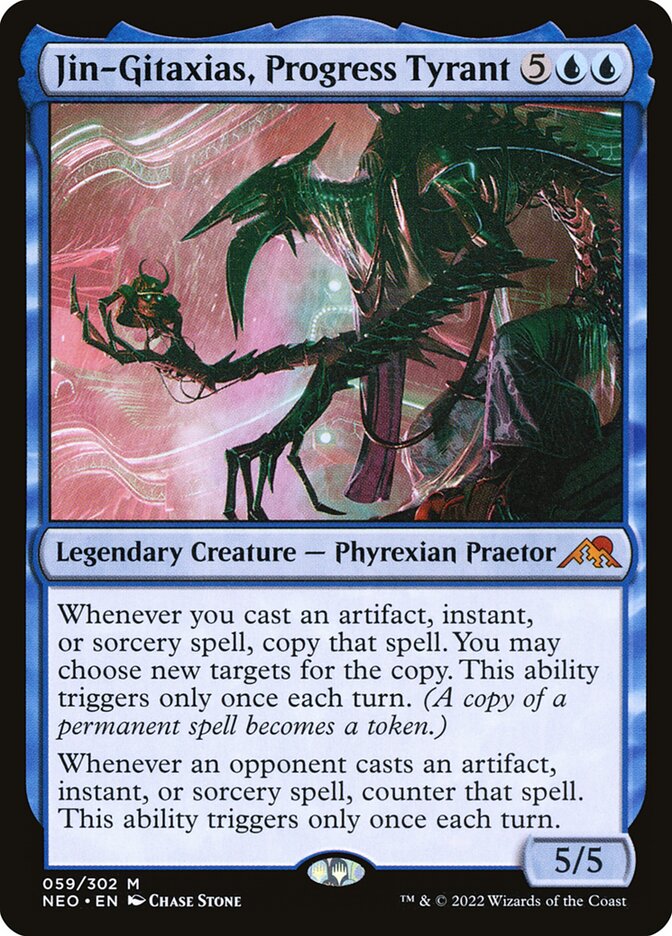 Jin-Gitaxias, Progress Tyrant, Kamigawa: neon dynasty Card Art