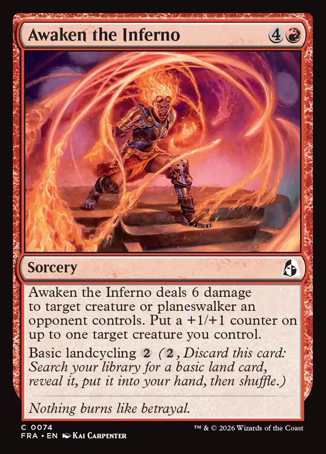 Awaken the Inferno, Reality Fracture Card Art