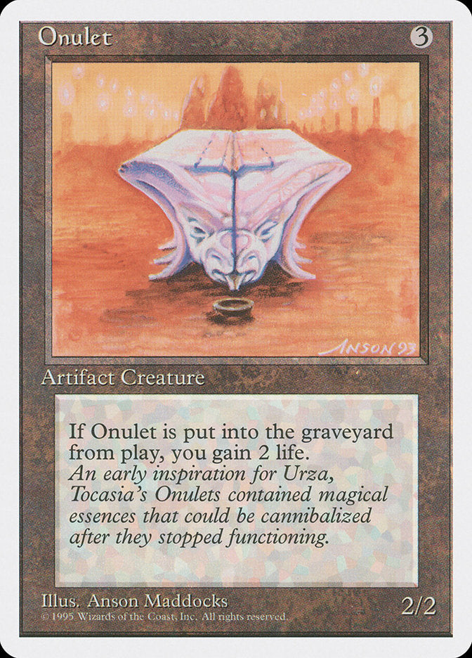 Onulet, Fourth edition Card Art