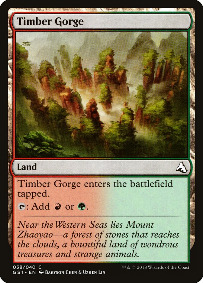 Timber Gorge, Global Series Jiang Yanggu & Mu Yanling Card Art