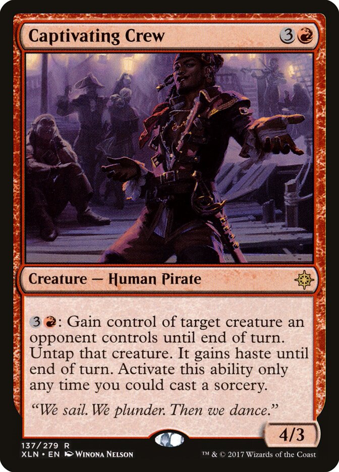 Captivating Crew, Ixalan Card Art