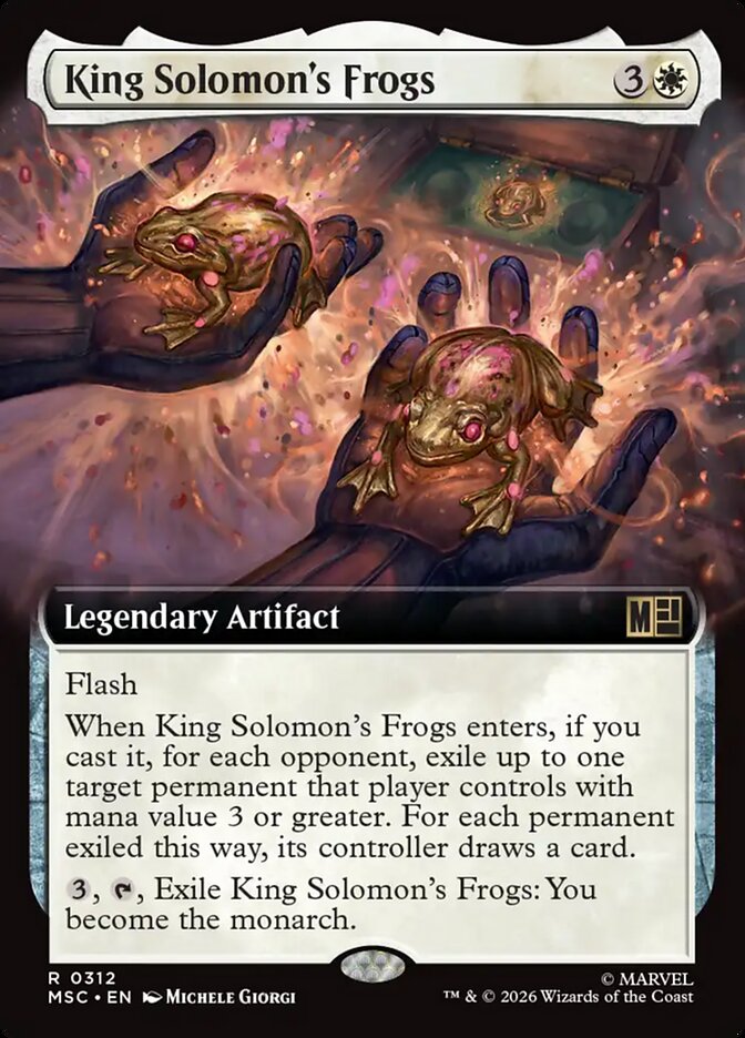 King Solomon's Frogs, Marvel Super Heroes Commander Card Art