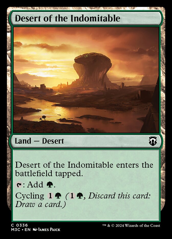 Desert of the Indomitable, Modern Horizons 3 Commander Card Art