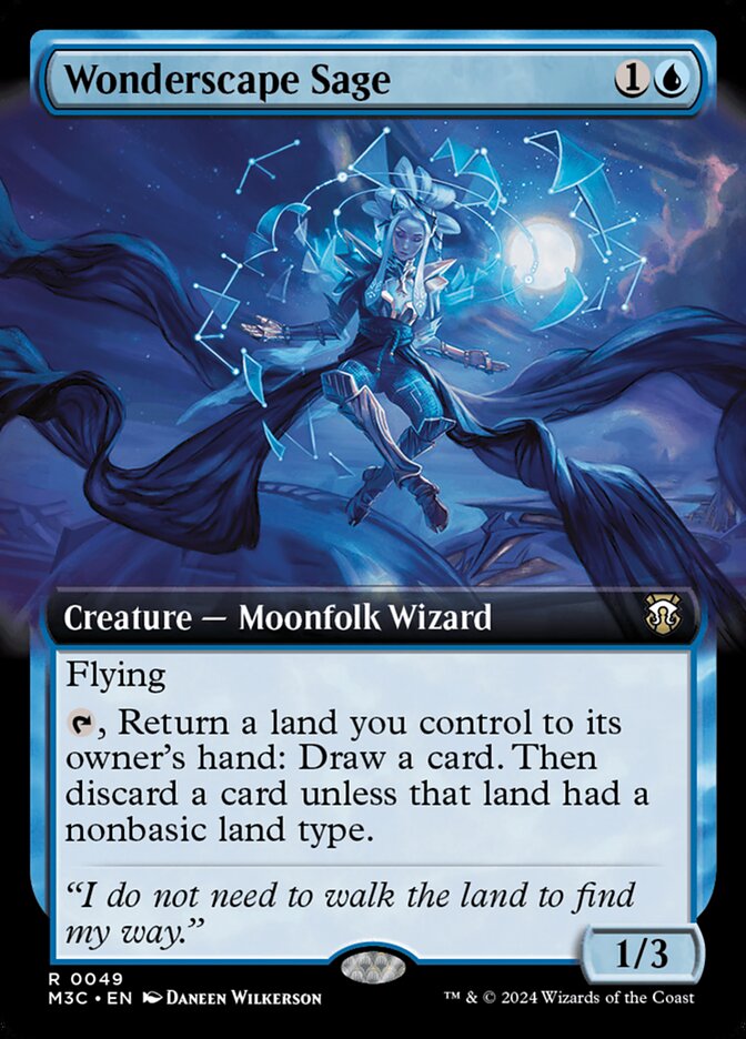 Wonderscape Sage, Modern Horizons 3 Commander Card Art