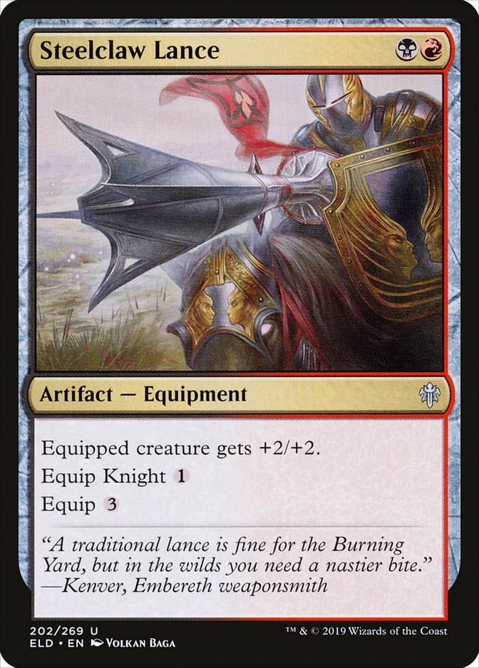 Steelclaw Lance, Throne of eldraine Card Art