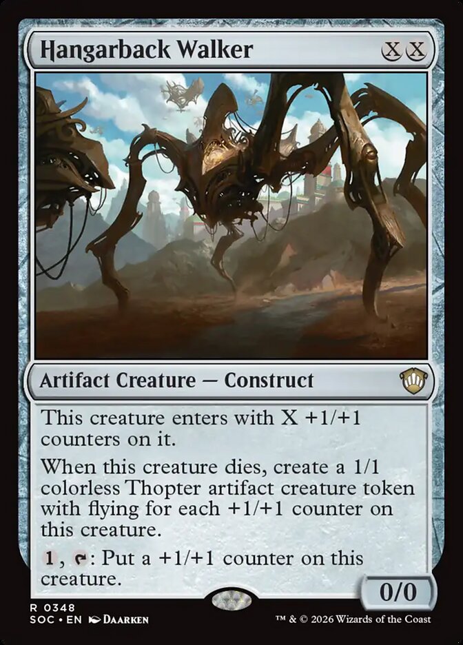 Hangarback Walker, Secrets Of Strixhaven Commander Card Art