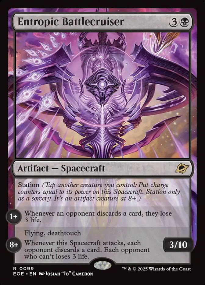 Entropic Battlecruiser, Edge of eternities Card Art