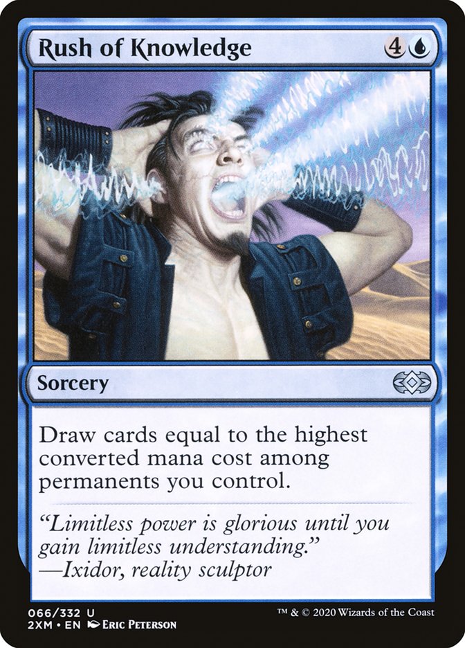 Rush of Knowledge, Double masters Card Art