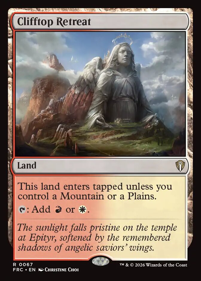 Clifftop Retreat, Reality Fracture Commander Card Art