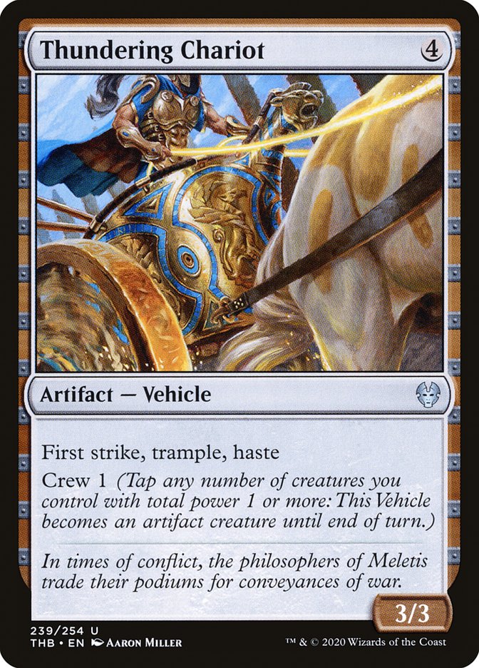 Thundering Chariot, Theros beyond death Card Art