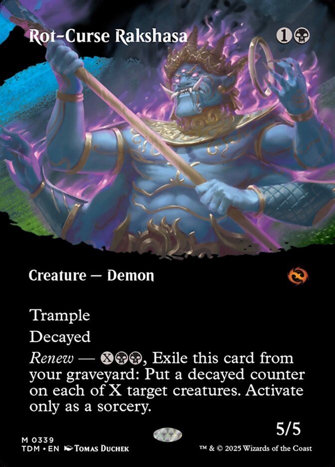 Rot-Curse Rakshasa, Tarkir: dragonstorm Card Art