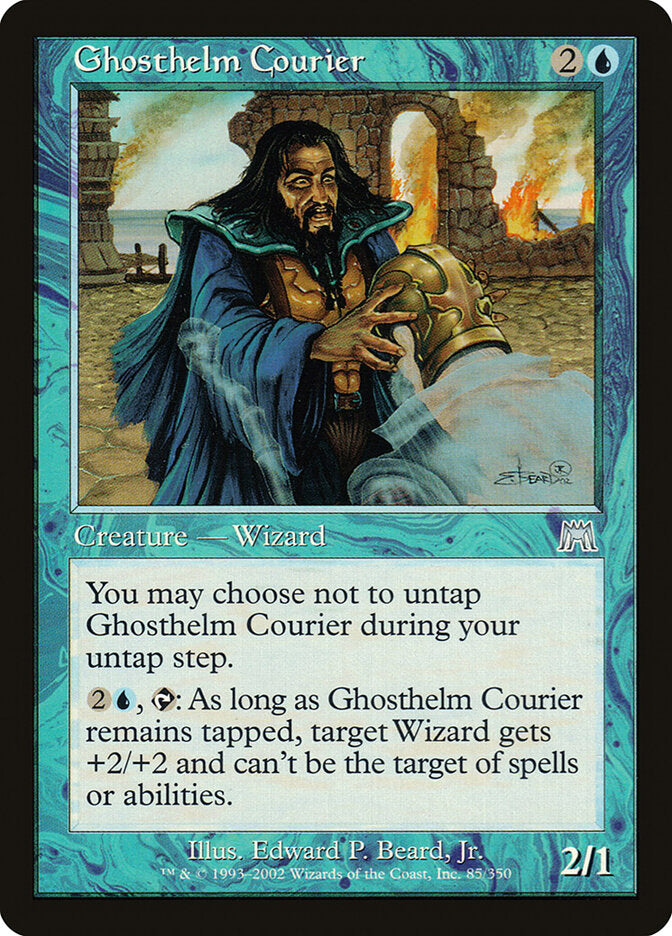 Ghosthelm Courier, Onslaught Card Art