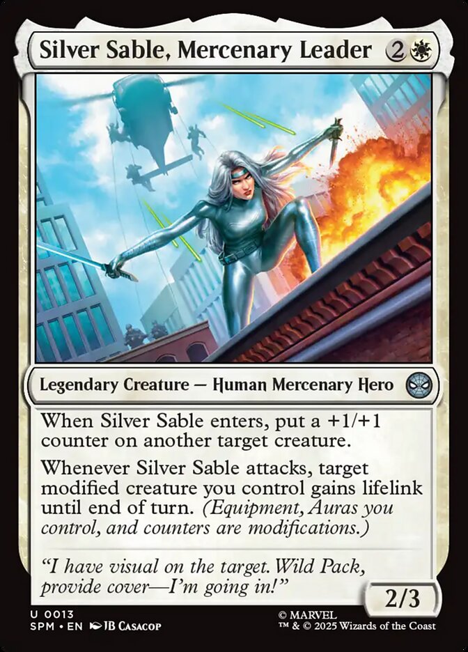 Silver Sable, Mercenary Leader, Marvel&