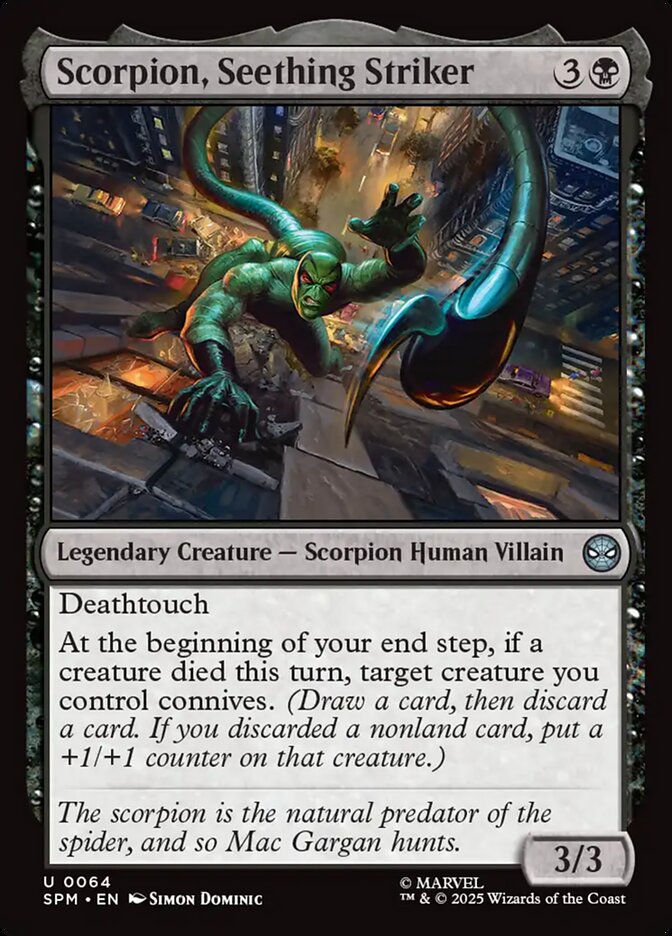 Scorpion, Seething Striker, Marvel&