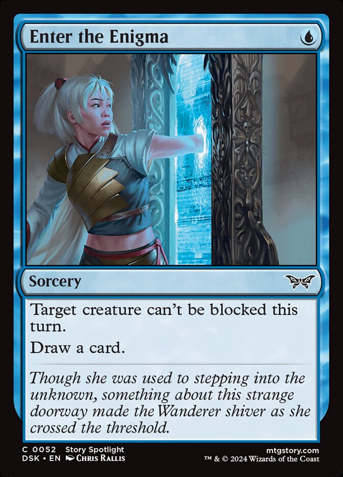 Enter the Enigma, Duskmourn: house of horror Card Art