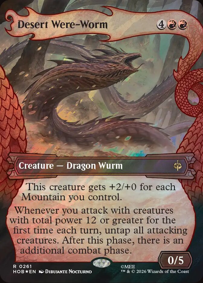 Desert Were-Worm, The Hobbit Card Art