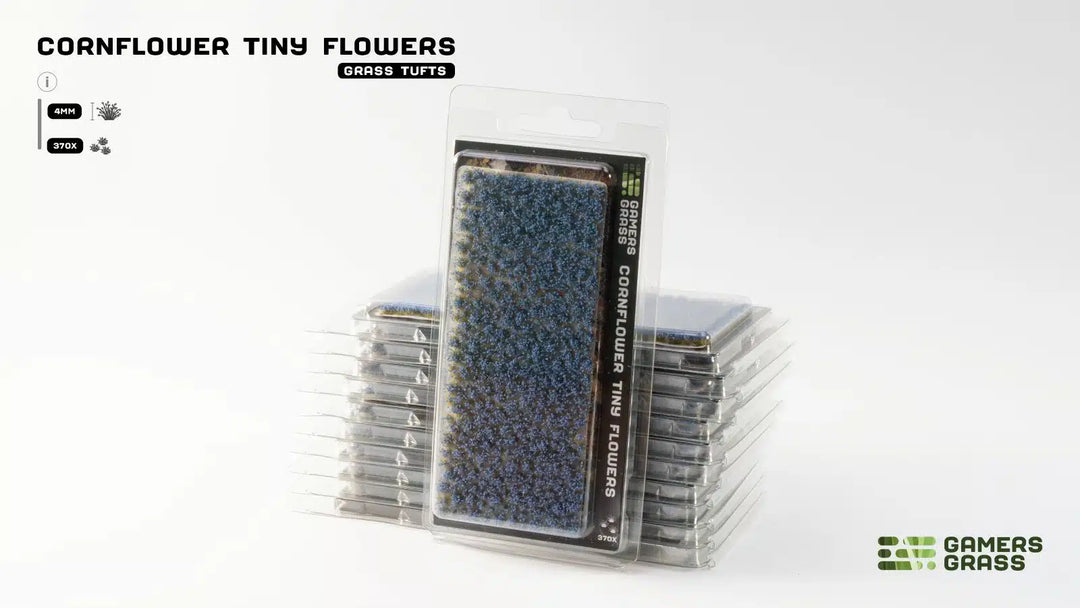 Gamers Grass - Grass Tufts - Cornflower Tiny Flowers 4mm