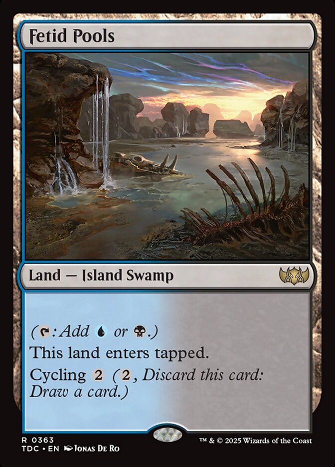 Fetid Pools, Tarkir: Dragonstorm Commander Card Art