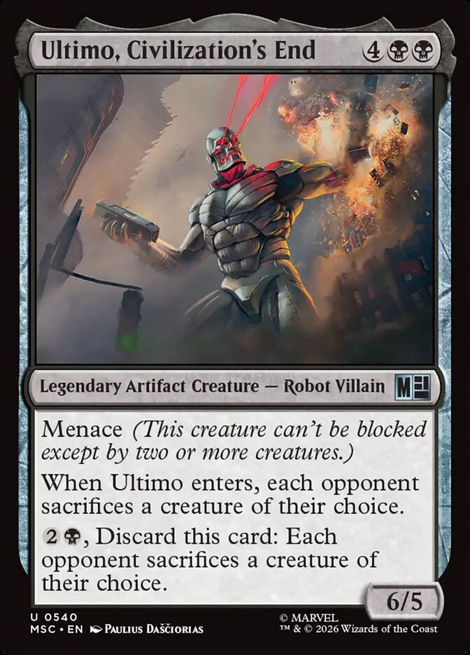 Ultimo, Civilization's End, Marvel Super Heroes Commander Card Art