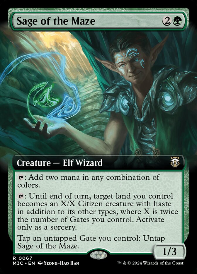 Sage of the Maze, Modern Horizons 3 Commander Card Art