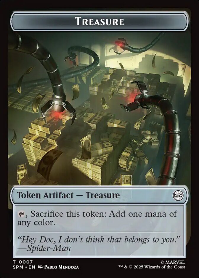 Treasure, Marvel'S Spider-Man Tokens Card Art