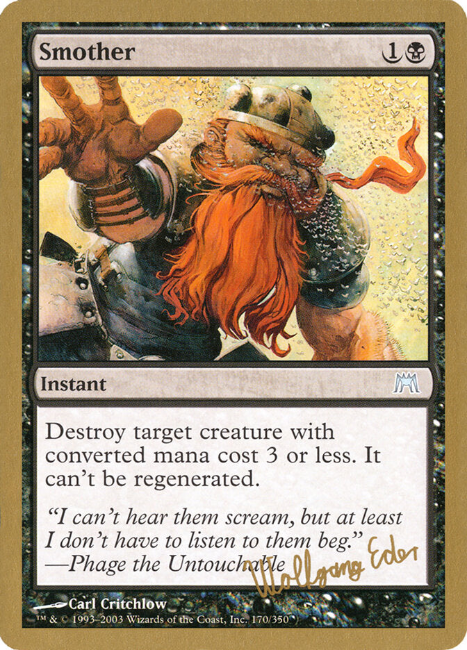 Smother, World Championship Decks 2003 Card Art