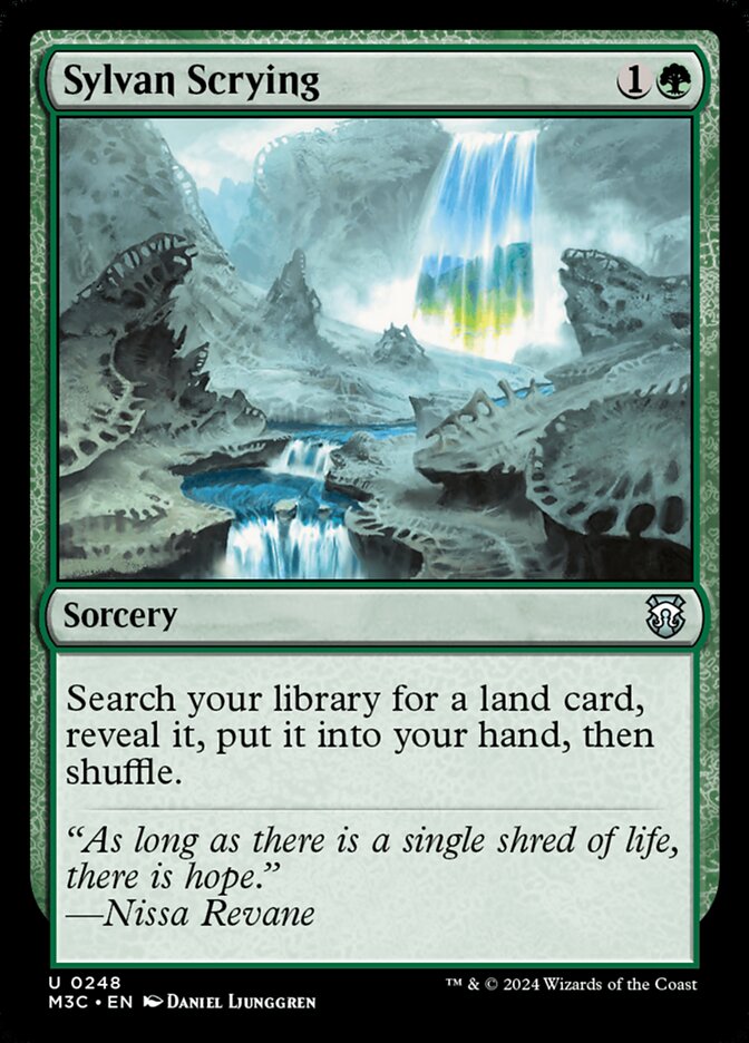 Sylvan Scrying, Modern Horizons 3 Commander Card Art