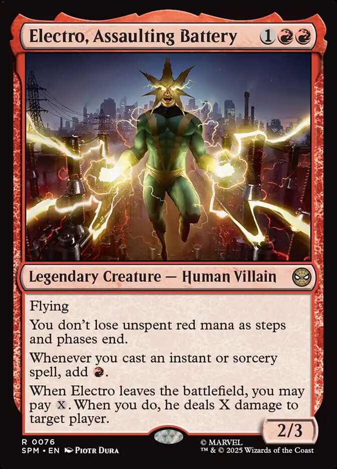Electro, Assaulting Battery, Marvel&