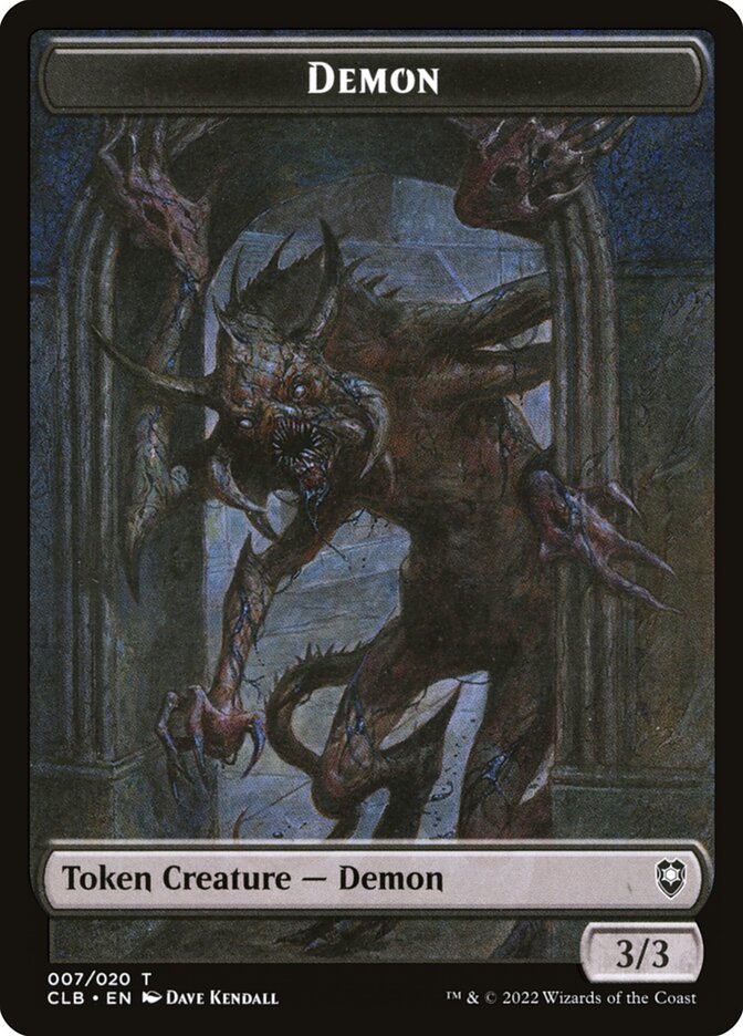 Demon, Battle For Baldur'S Gate Tokens Card Art