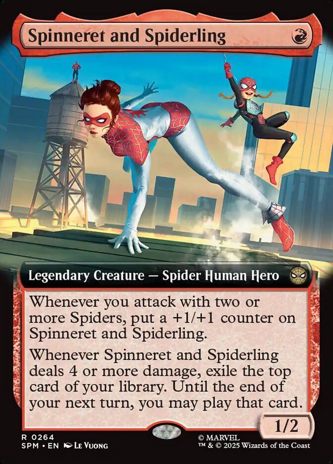 Spinneret and Spiderling, Marvel'S Spider-Man Card Art