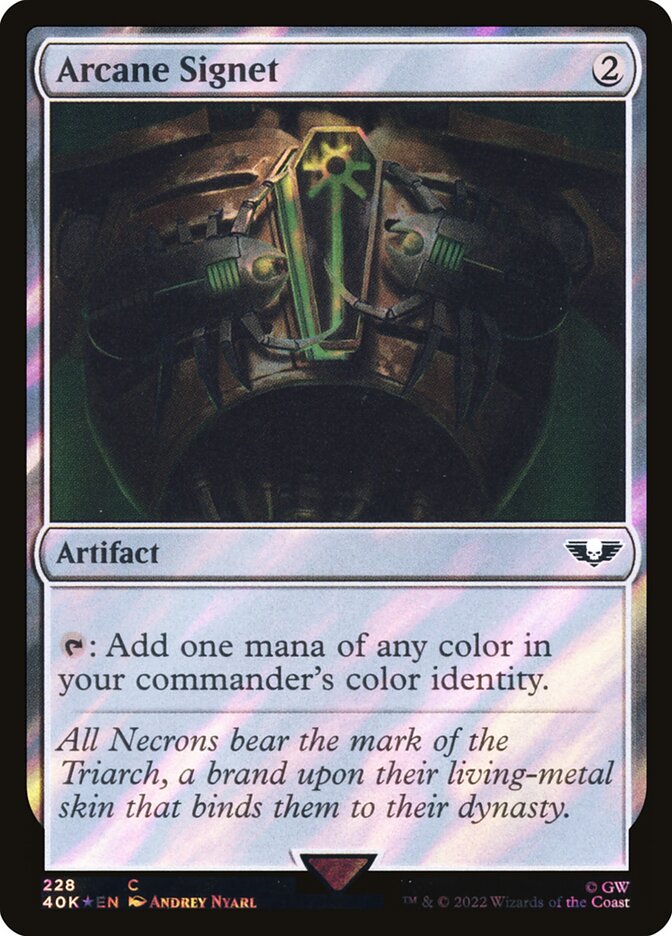 Arcane Signet, Warhammer 40,000 Commander Card Art