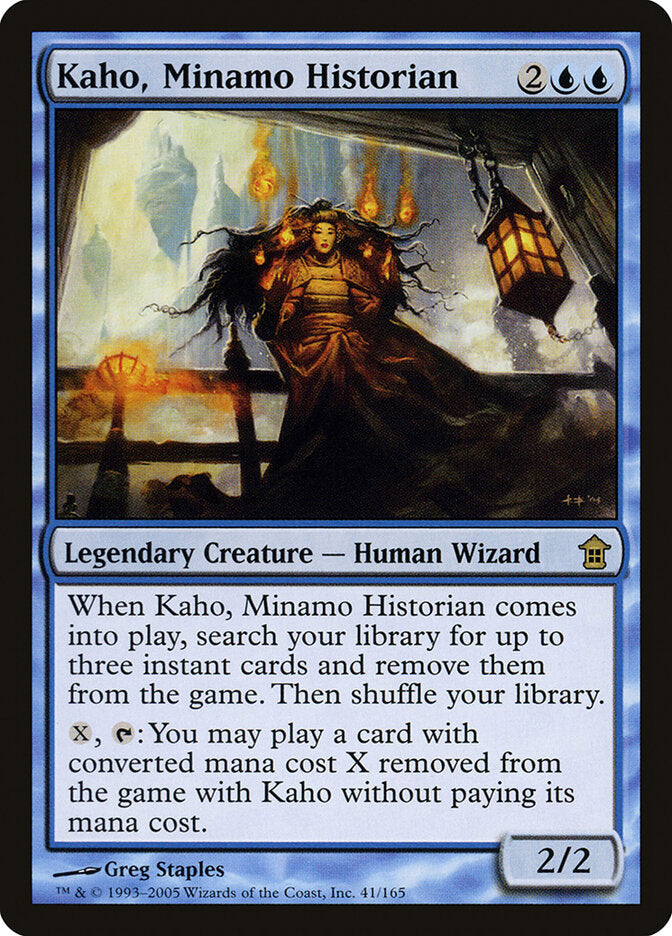 Kaho, Minamo Historian, Saviors Of Kamigawa Card Art