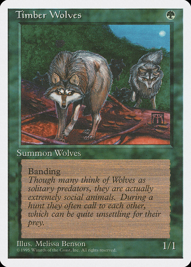 Timber Wolves, Fourth edition Card Art