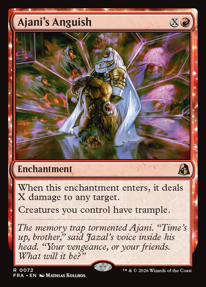 Ajani's Anguish, Reality Fracture Card Art