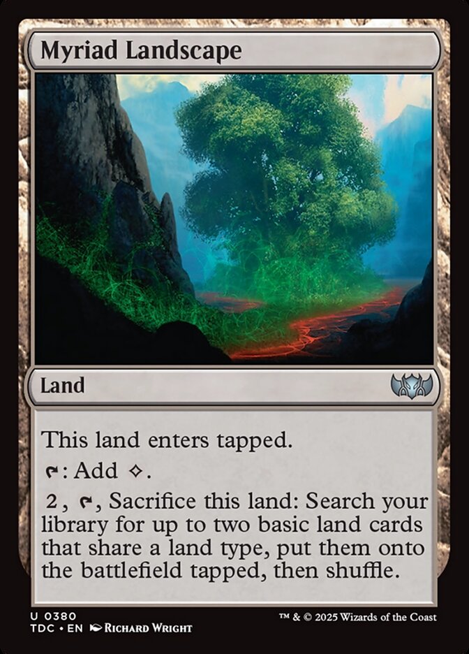 Myriad Landscape, Tarkir: Dragonstorm Commander Card Art