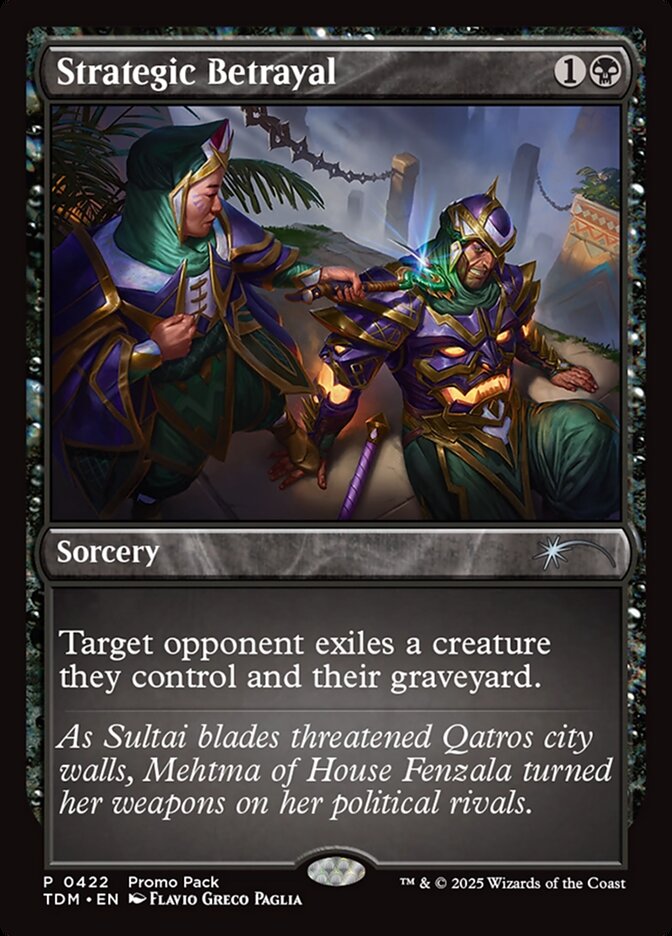 Strategic Betrayal, Tarkir: dragonstorm Card Art