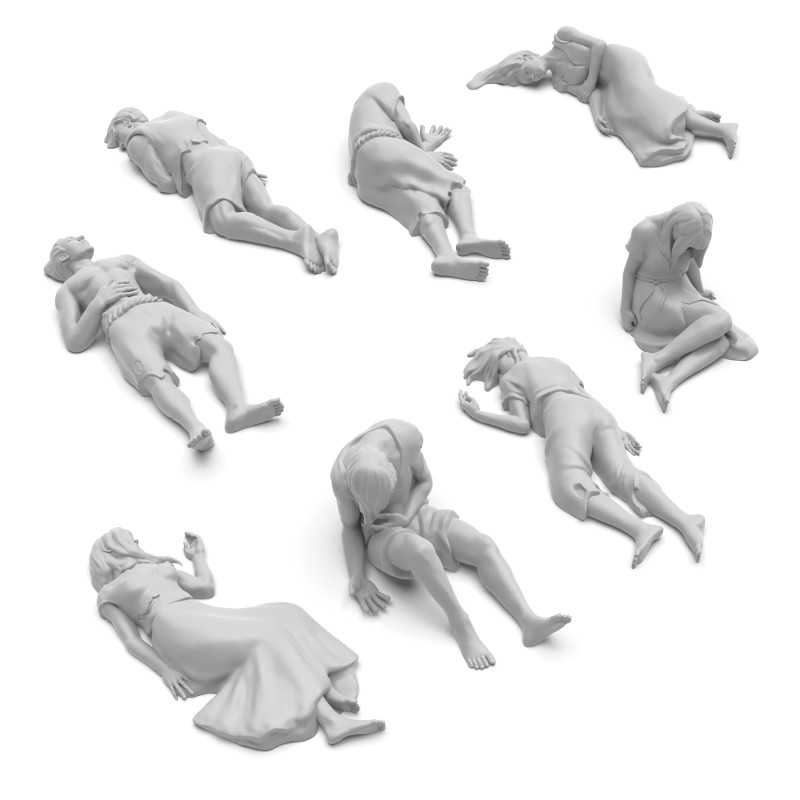 Green Stuff World - 8 Dead Human Corpses
