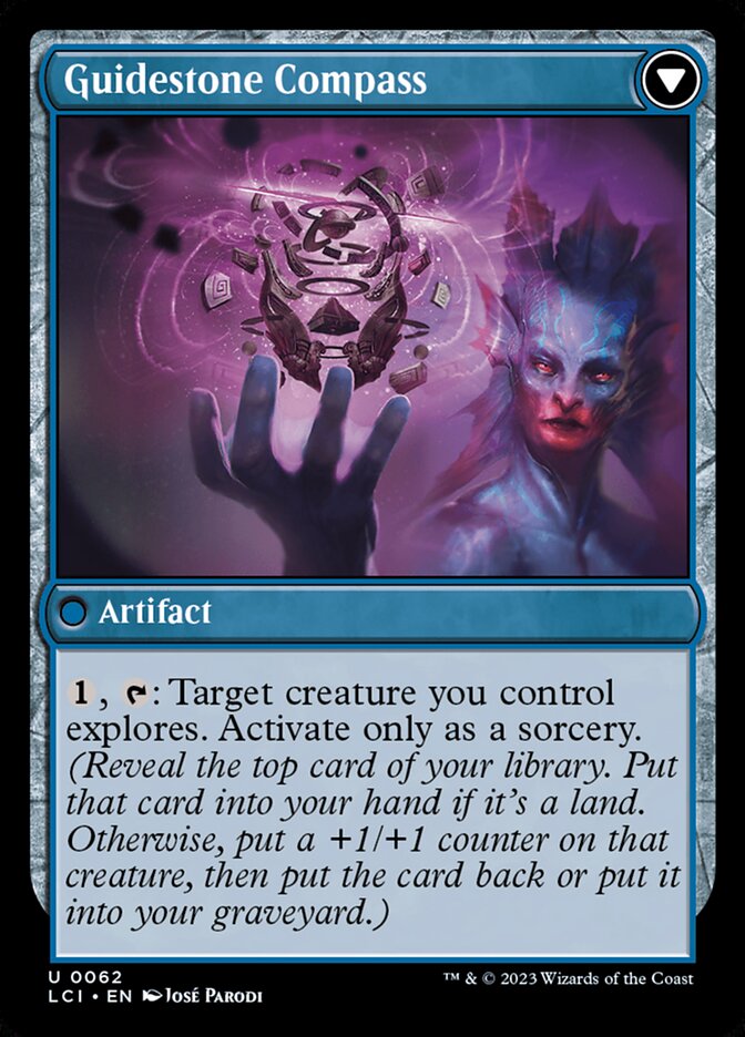 Lodestone Needle // Guidestone Compass, The lost caverns of ixalan Card Art