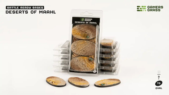 Gamers Grass - Battle Ready Bases - Deserts Of Maahl - Oval 75mm (3st)