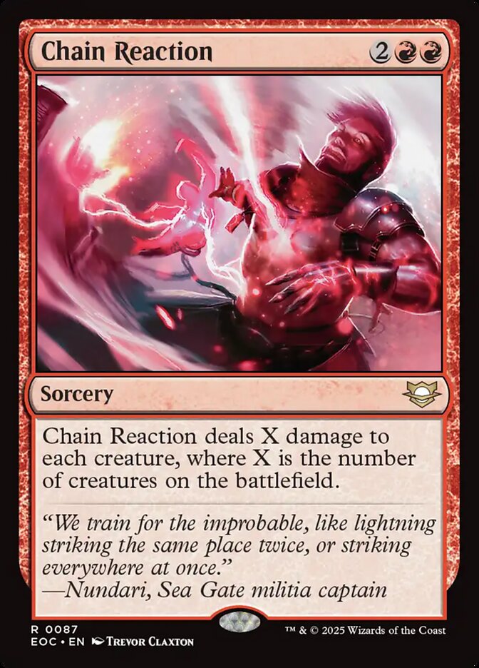 Chain Reaction, Edge Of Eternities Commander Card Art