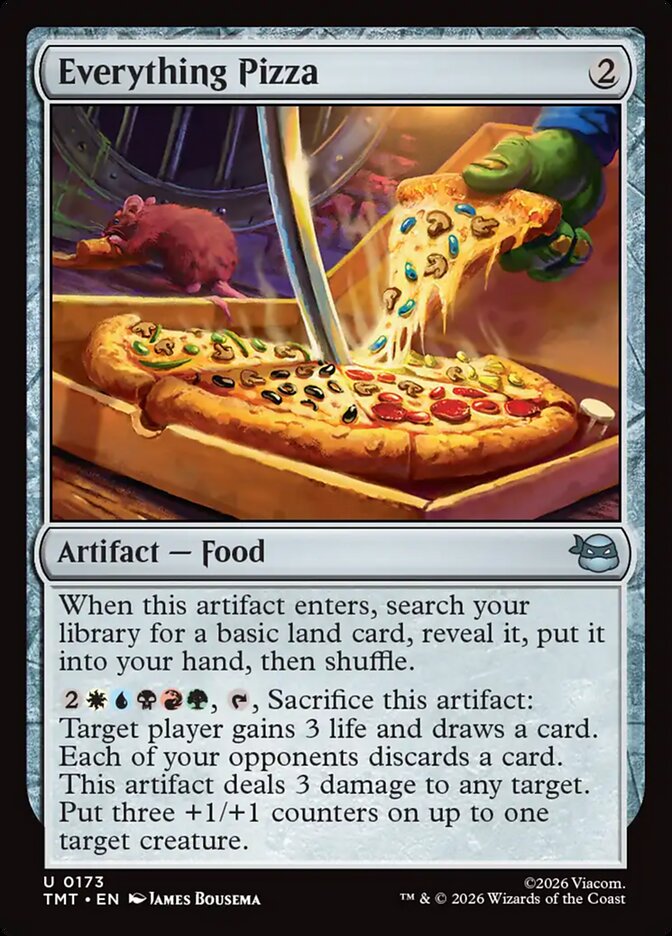 Everything Pizza, Teenage Mutant Ninja Turtles Card Art