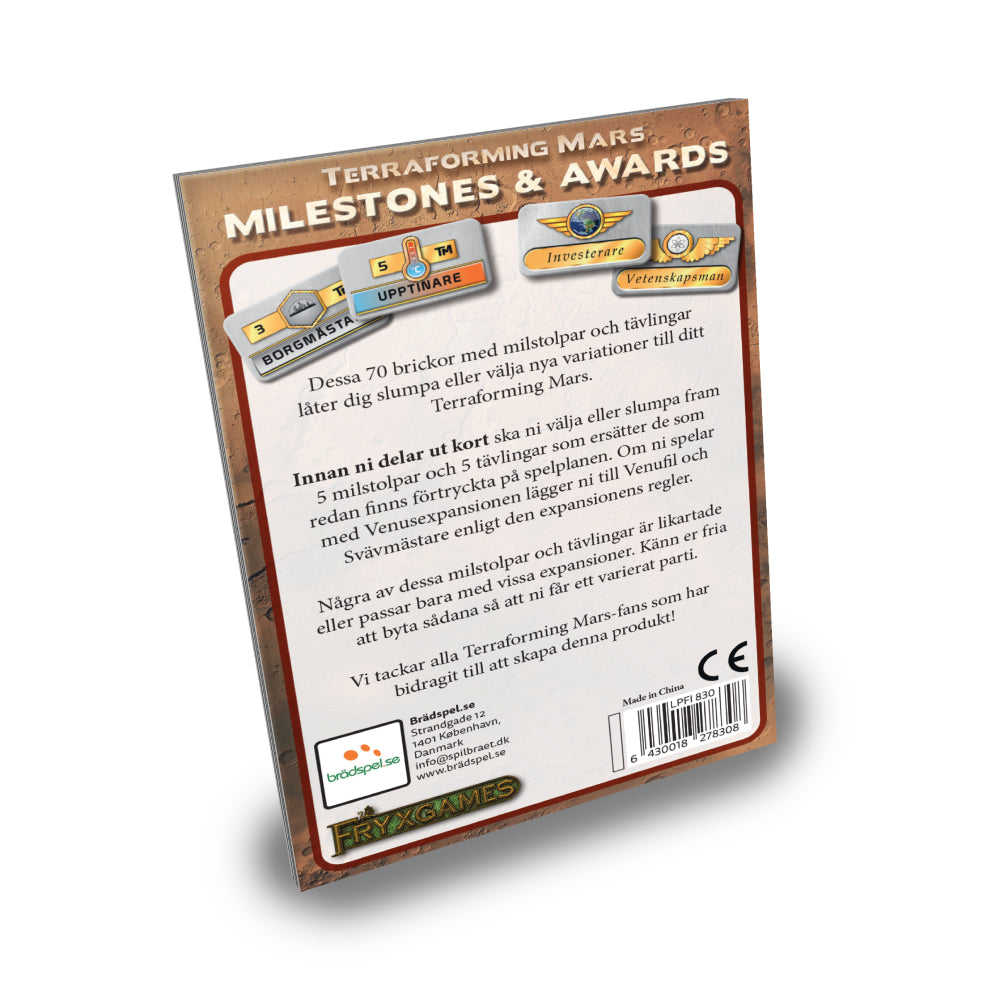 Terraforming Mars - Expansion - Milestones &amp; Awards (Sv)