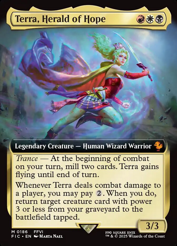 Terra, Herald of Hope, Final fantasy commander Card Art