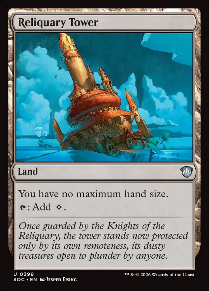 Reliquary Tower, Secrets Of Strixhaven Commander Card Art