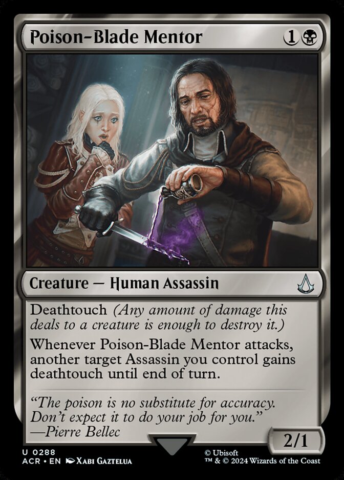 Poison-Blade Mentor, Assassin&