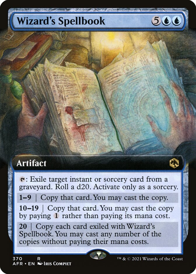 Wizard's Spellbook, Adventures In The Forgotten Realms Card Art